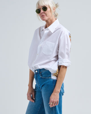 back printed loose fit shirt