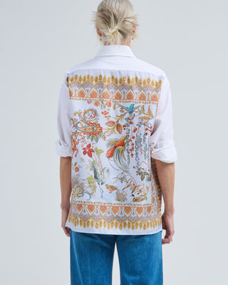 back printed loose fit shirt