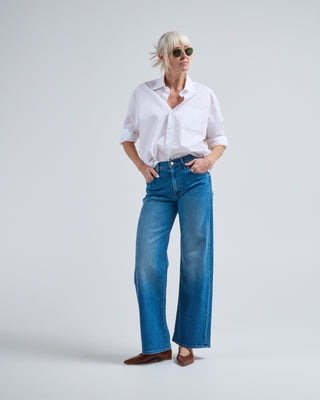 back printed loose fit shirt