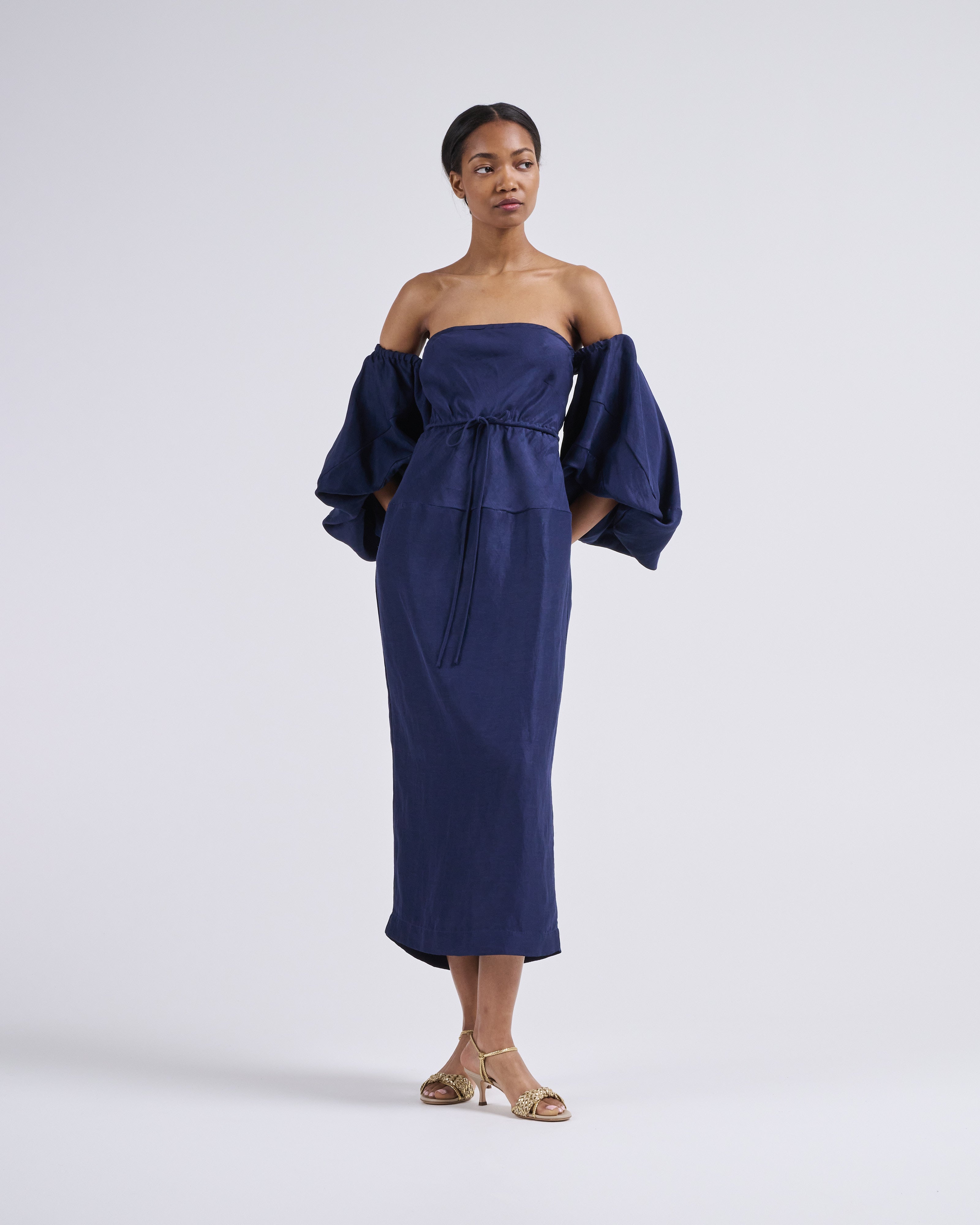 balloon sleeve dress