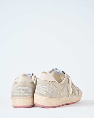 ballstar suede upper spur with pearls laminated star