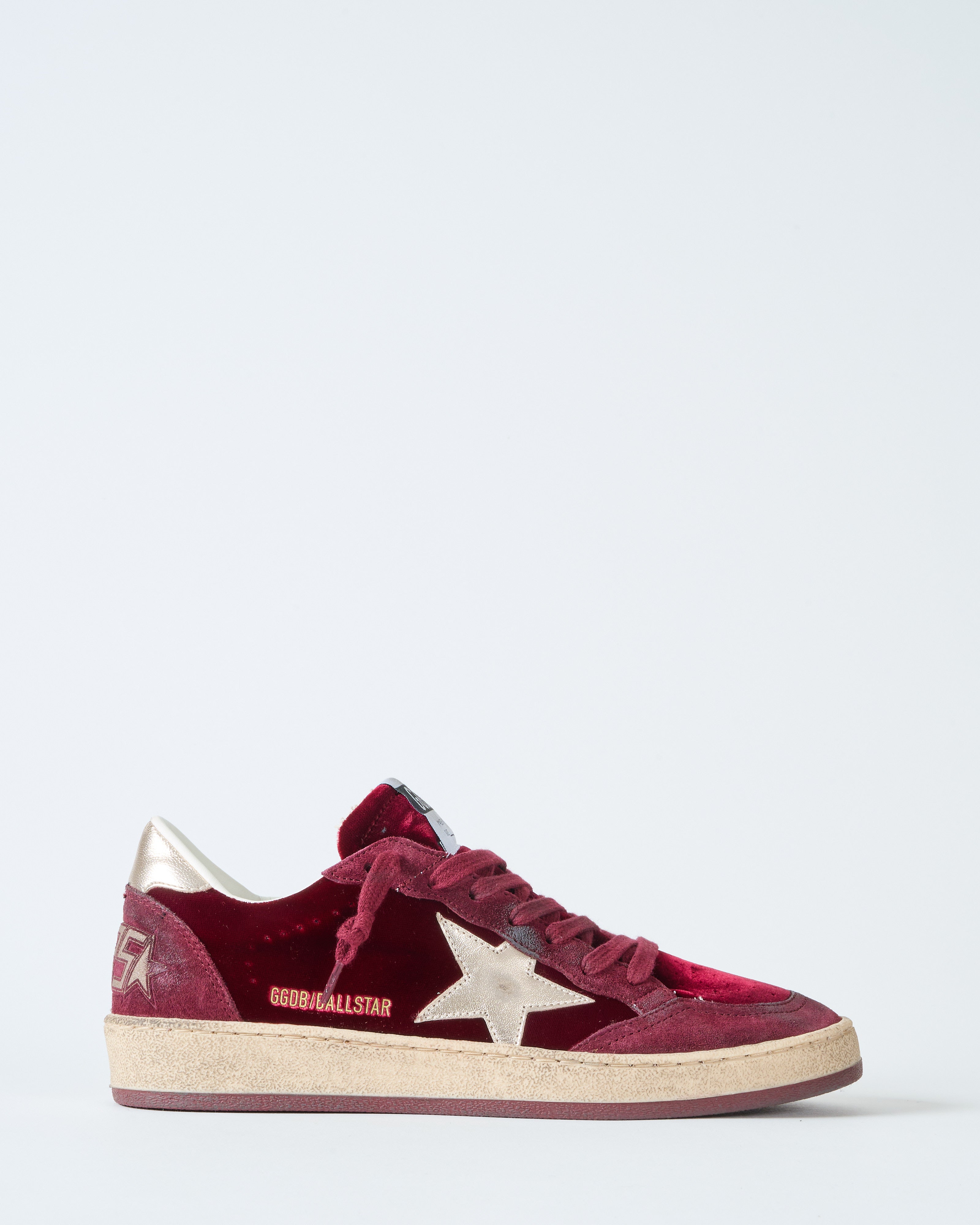 Golden Goose Ballstar Velvet Upper Suede Toe And Spur Laminated