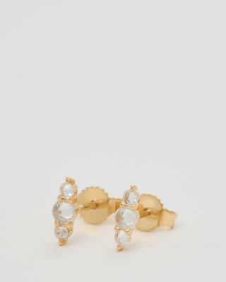 barbed diamond lina stud earrings
