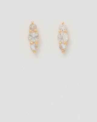 barbed diamond lina stud earrings