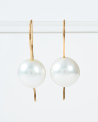 cream south sea pearl earrings