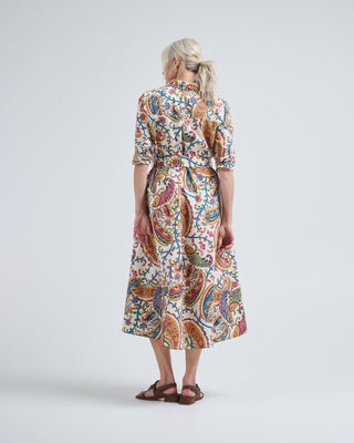 belted midi shirt dress