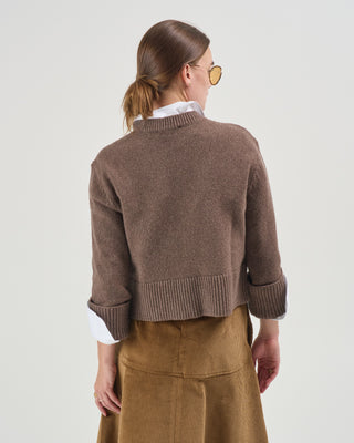 bethune crewneck with side buttons