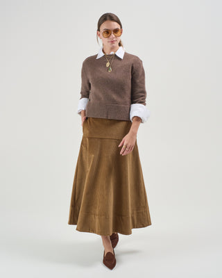 bethune crewneck with side buttons