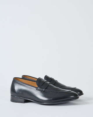 black calf penny loafer