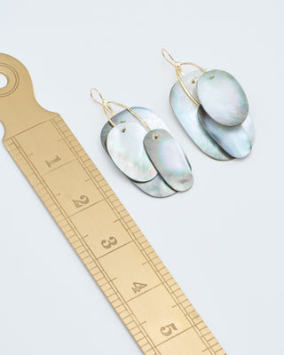 black mother of pearl mobile earrings