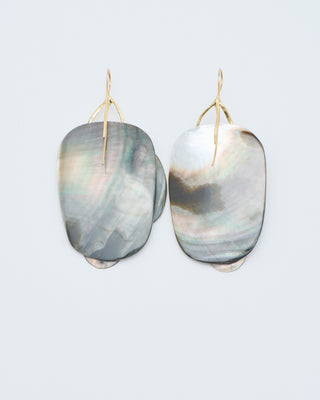 black mother of pearl mobile earrings
