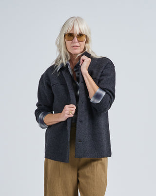 boiled wool shirt jacket