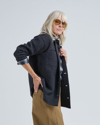 boiled wool shirt jacket