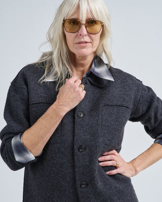 boiled wool shirt jacket