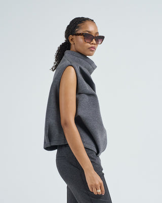 bonded jersey drape top