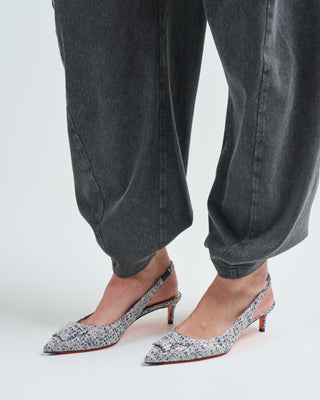 boucle slingback