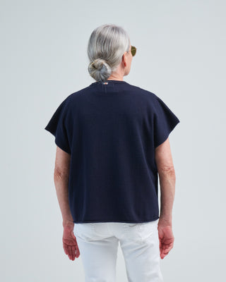 boxy cap sleeve crew