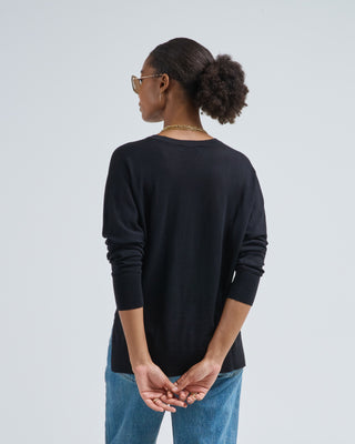 boxy merino v-neck