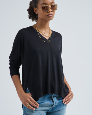 boxy merino v-neck