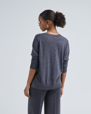 boxy merino v-neck