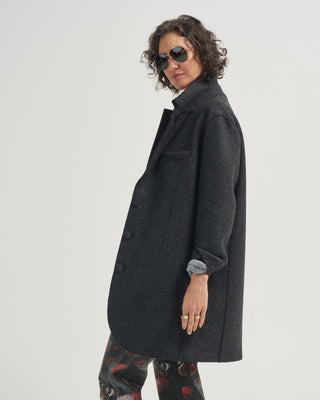 boyfriend coat pressed wool