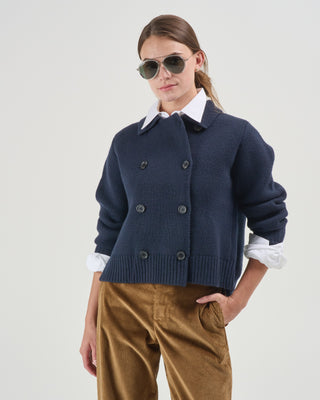 bradford double breasted crop sweater