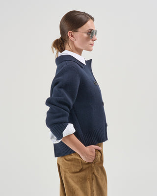 bradford double breasted crop sweater