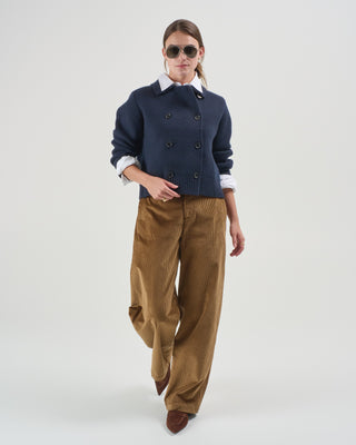 bradford double breasted crop sweater