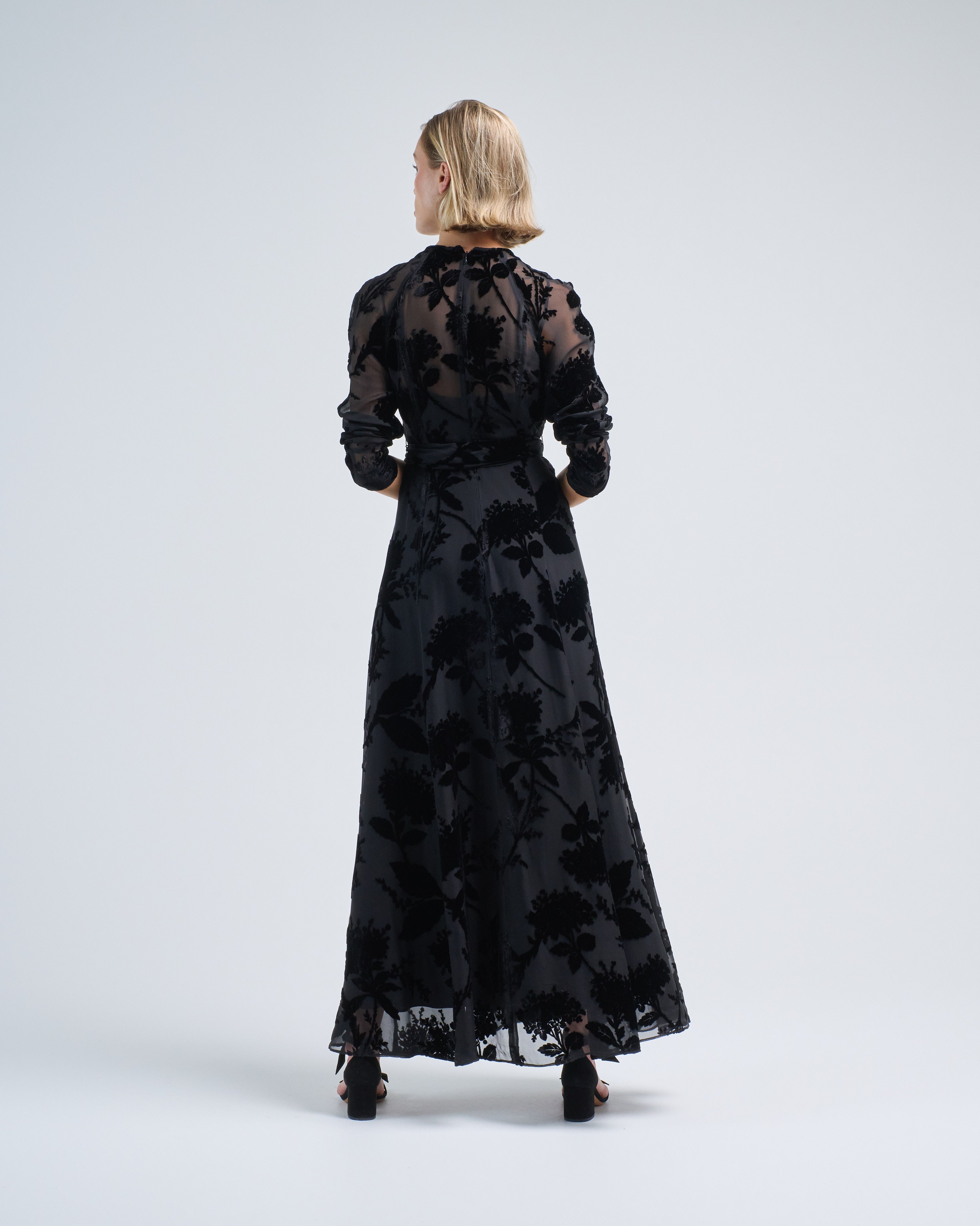 Zimmermann Burnout Sheath Dress Black Zimmermann Burnout Sheath Dress Black