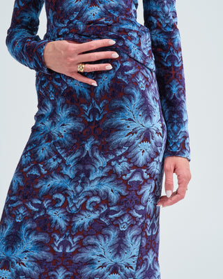 burnout velvet skirt