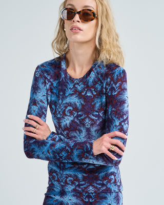 burnout velvet top