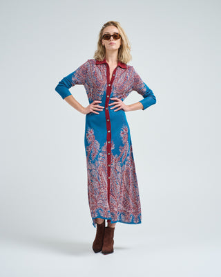 button front knit dress