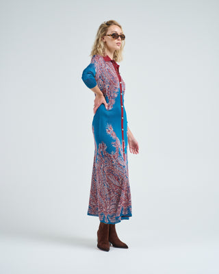 button front knit dress