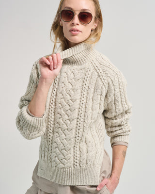 cable knit turtleneck