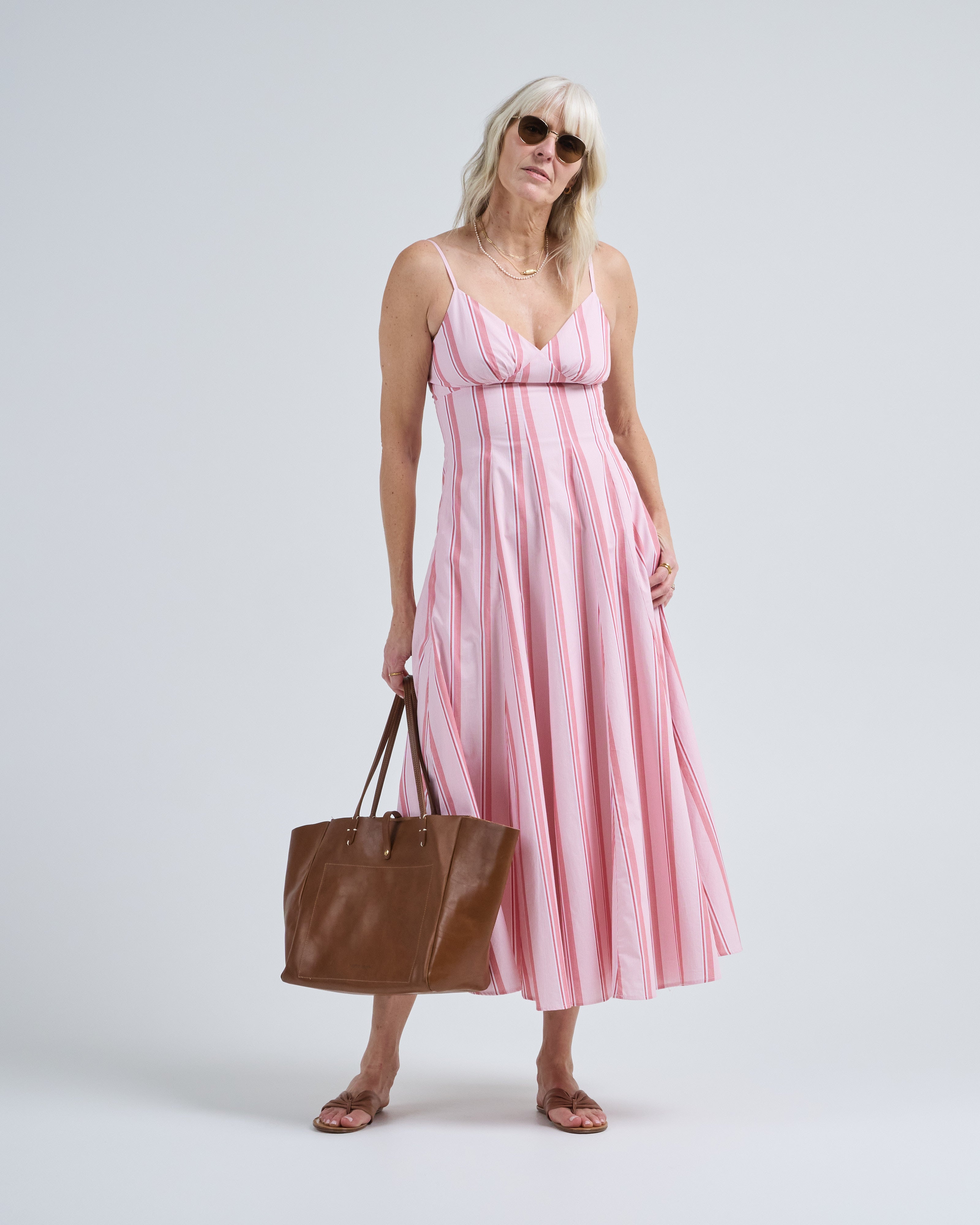 Rosie Assoulin Cami Maxi Dress Red Stripe Rosie Assoulin Cami Maxi Dress Red Stripe