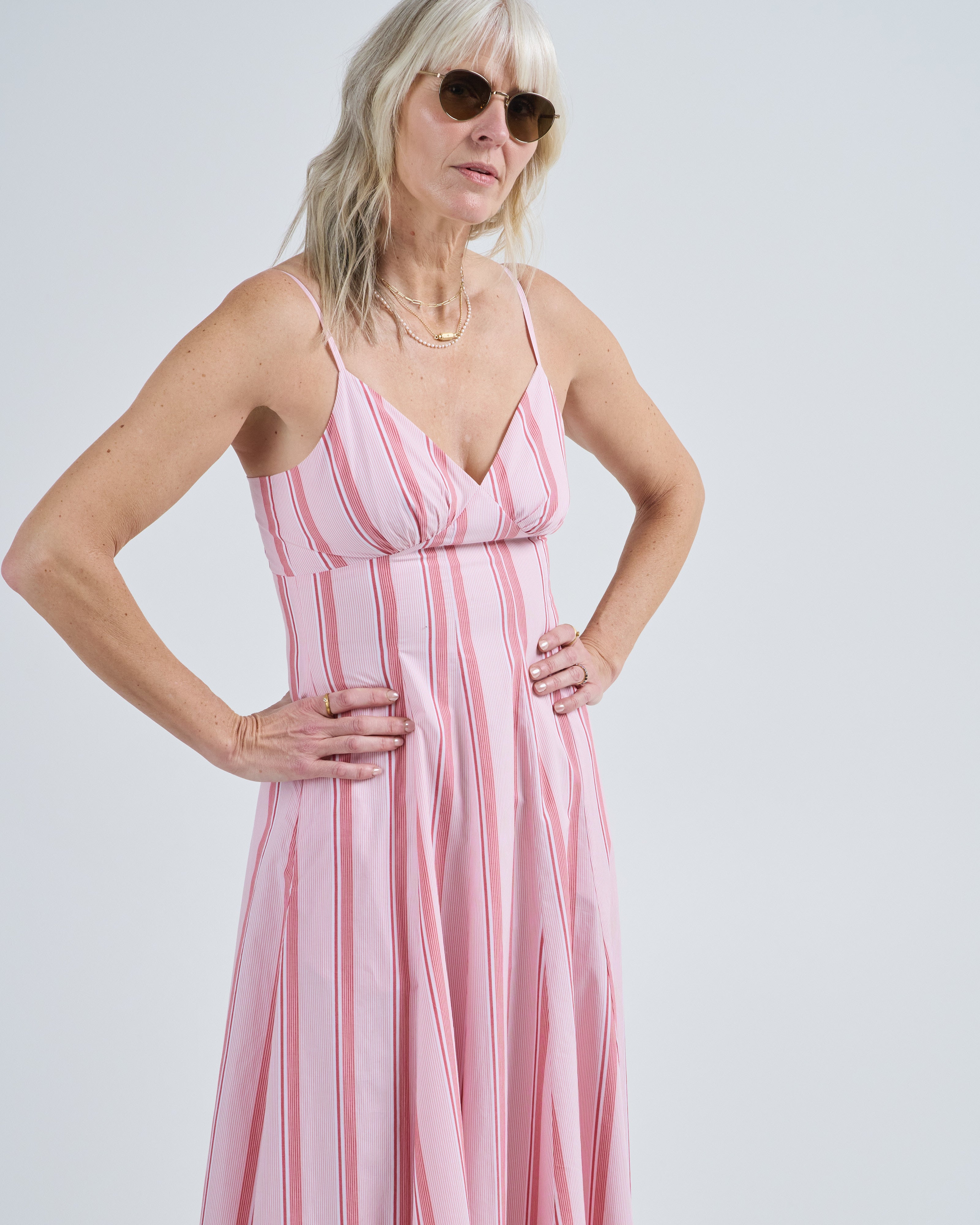 Rosie Assoulin Cami Maxi Dress Red Stripe Rosie Assoulin Cami Maxi Dress Red Stripe
