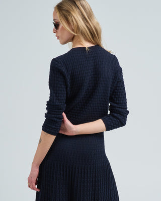 cannage knit cardigan