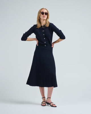 cannage knit cardigan