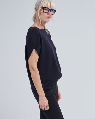 cap sleeve boatneck sweater