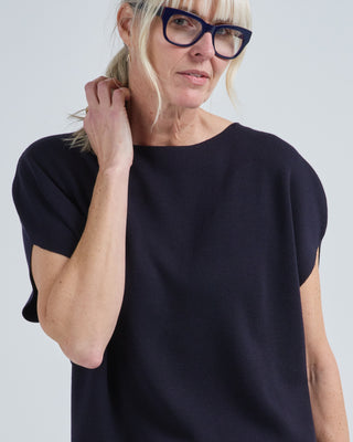 cap sleeve boatneck sweater