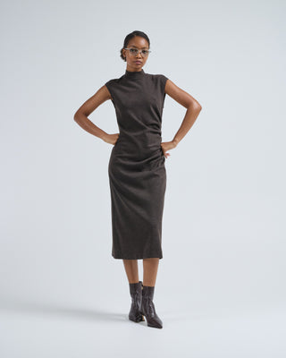 cap sleeve knitted dress