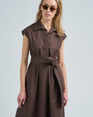 cap sleeve tie front dress