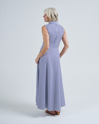 cara long sl stripe dress