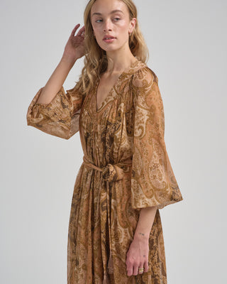 Zimmermann Carousel Batwing Dress Biscuit Paisley Zimmermann Carousel Batwing Dress Biscuit Paisley