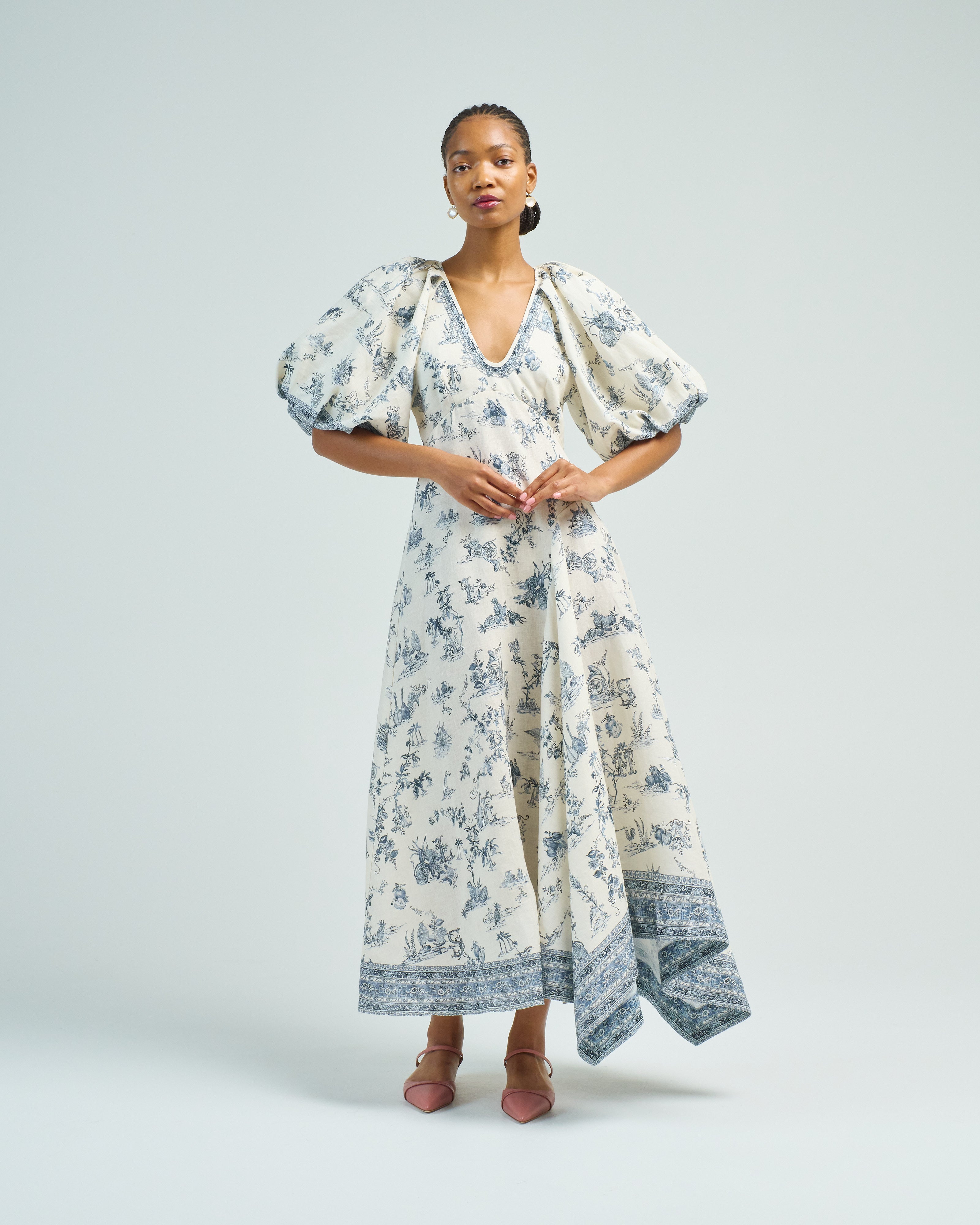 Alemais Casa Midi Dress Cream Alemais Casa Midi Dress Cream