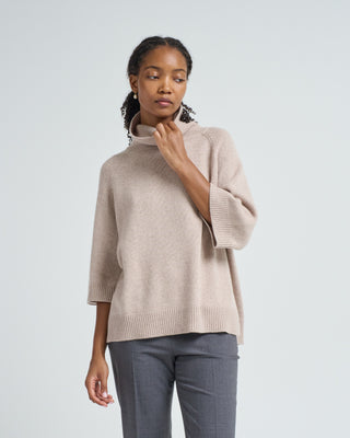 cashmere cape turtleneck