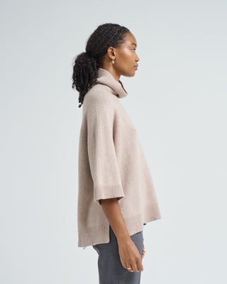 cashmere cape turtleneck