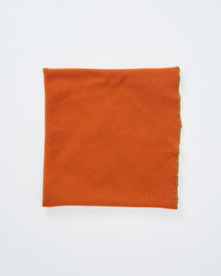 cashmere triangle with contrast stitch