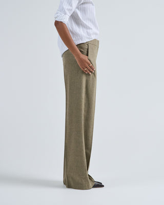 cashmere wool melange pant