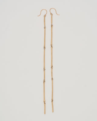 cast line earrings